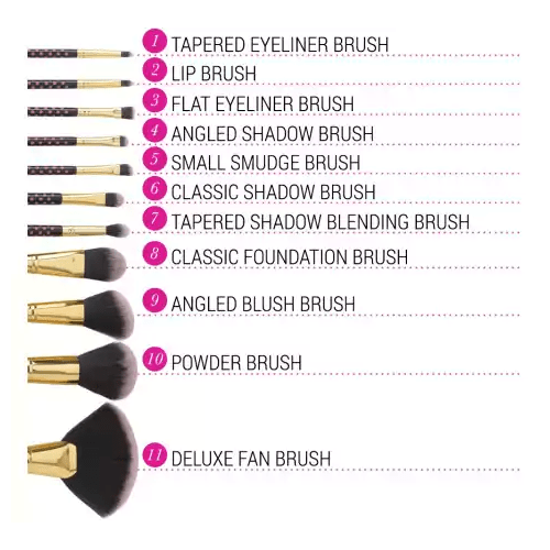 BH-Cosmetics-Pink-Dot-Collection-Brush-Set-11-Piece